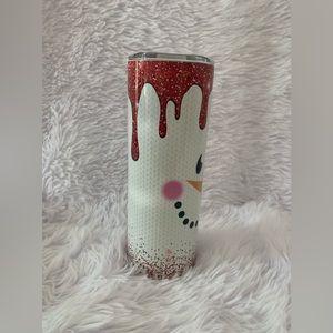 20 oz Christmas Snowman Skinny Tumbler